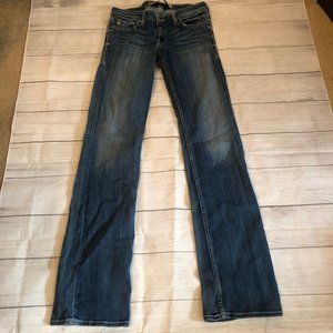 BIG STAR Sweet Boot Ultra Low Rise Jeans Size 28XLx34"